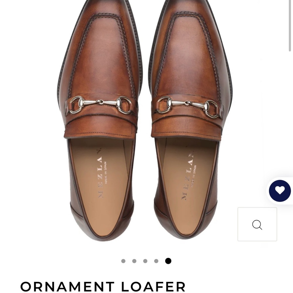 Mezlan Brown Leather Loafers